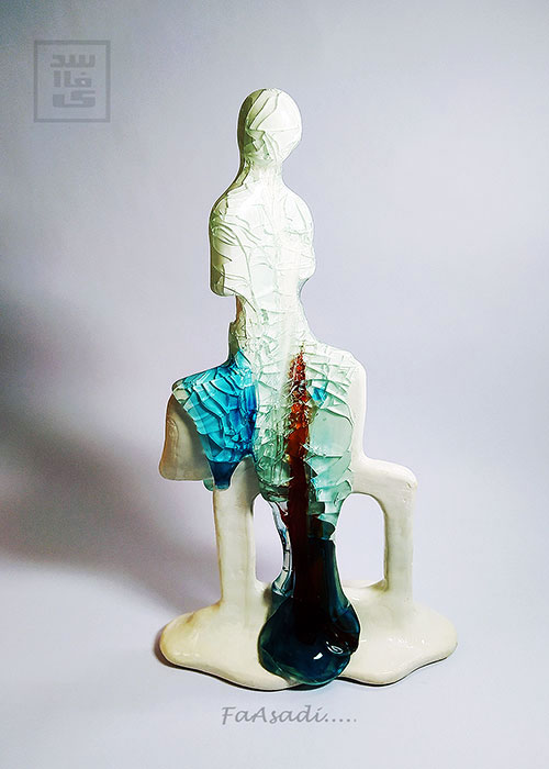 ceramic & glass sculpture | Faasadi