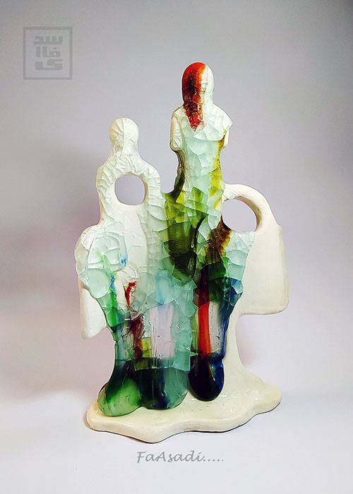 ceramic & glass sculpture | Faasadi