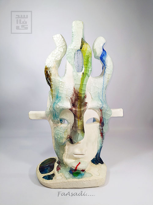 ceramic & glass sculpture | Faasadi Art.