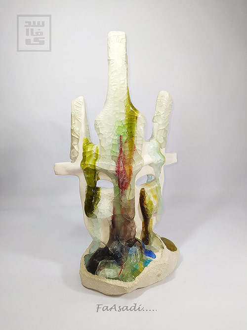 ceramic & glass sculpture | Faasadi