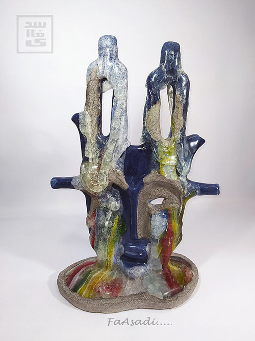 ceramic & glass sculpture | Faasadi